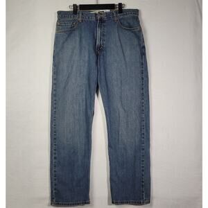 Levis 505 Mens Size 36 x 30 Denim Blue Jeans Regular Fit Oct 2015 100% Cotton